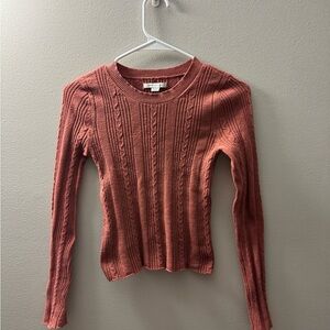 American Eagle Outfitters Terracotta Knit Sweater